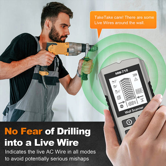 🔥💯Multifunctionele Handheld Metaal- en Muurdetector