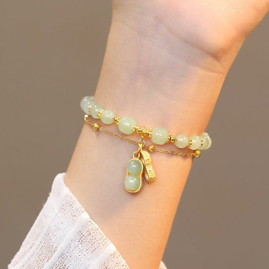 ⚡50% KORTING OP NIEUWJAARUITVERKOOP🎁GROENE GELUKKIGE ARMBAND