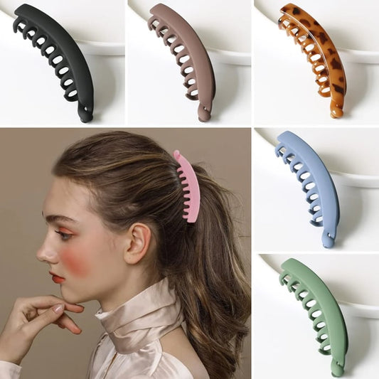 Grote Banaan Haar Clips Antislip Paardenstaart Houder Clip voor Vrouwen en Meisjes