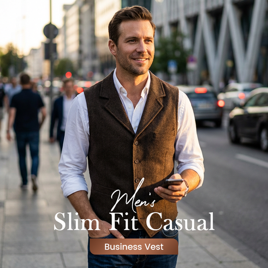✨🔥Hete aanbiedingen - Slim fit casual zakelijk vest voor heren