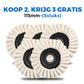 🎄Kerstdeal ALTIJD 50% KORTING!🪚Vilten Polijstschijf Met Klep - Hoogwaardig Wol (115/125mm) & Hoogglans Effect: Voor Metaal, Hout & Autowerk!