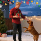 🎄 50% KORTING | Interactieve kerstbal voor honden – Speelgoed met belletje en oplaadbare batterij dat stuitert🎄🐶🐱