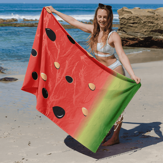 🌞Fris De Lente In Met 50% Korting!🏖2-in-1 strandhanddoek + handtas set | 100% biologisch katoen, zandwerend ontwerp