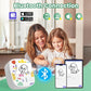 Top kerstcadeau 2026 🎅 XenGro Mini draagbare stickerprinter, mini thermische printer met 3 rollen papier, Bluetooth inktloze printpods, zakformaat labelmaker geschikt voor creatieve kinderen