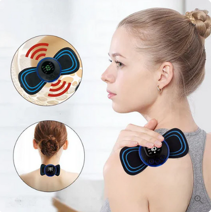 ⏳Beperkte tijd 50% korting!💥 Draagbare Massager met 8 Modi en LCD-Scherm - Mini Spierstimulator voor Pijnverlichting