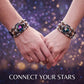 Glow-in-the-Dark-armband met 12 sterrenbeelden van leer voor mannen en vrouwen (6,9/8,1 inch