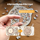 ⏳Tijdelijke aanbieding! 🧩Houten puzzel van 135 stukjes in gedempte tinten, met een kattenmotief.