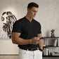 ⏰ Nu slechts 50% korting! 💎 Heren Gentlemans Zakelijke Korte Mouwen Fitness T-shirt
