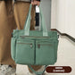 Vintage effen kleur schoudertas
