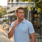 Tweedelige zomerset voor heren, bestaande uit een poloshirt en een korte broe