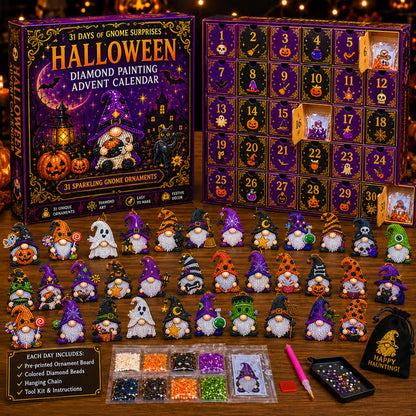 🎃✨ 63% KORTING – 31 Dagen Kabouterverrassingen | Halloween Diamond Painting Adventskalender | Elke Dag Een Nieuwe Verrassing
