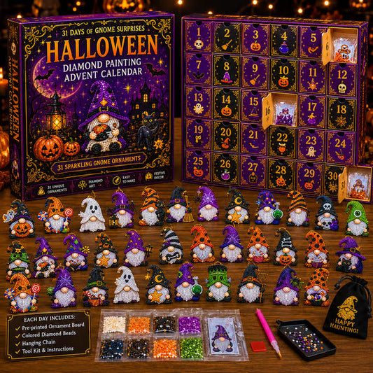 🎃✨ 63% KORTING – 31 Dagen Kabouterverrassingen | Halloween Diamond Painting Adventskalender | Elke Dag Een Nieuwe Verrassing