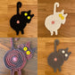 🐱🔥 Hot Sale! Schattige Handgemaakte Katten Onderzetter – Perfect Cadeau voor Kattenliefhebbers & Leuk Home Decor!