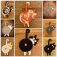 🐱🔥 Hot Sale! Schattige Handgemaakte Katten Onderzetter – Perfect Cadeau voor Kattenliefhebbers & Leuk Home Decor!