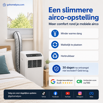 🔥Isolatiehoes voor aircoslang: onmisbaar in huis tijdens de zomer