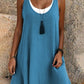 🔥HOT SALE✨ Nep-tweedelige Mouwloze Jurk, Zacht Ademend, Los Passend S-3XL👗