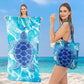 🌞Fris De Lente In Met 50% Korting!🏖2-in-1 strandhanddoek + handtas set | 100% biologisch katoen, zandwerend ontwerp