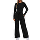 🔥LAATSTE DAG 50% KORTING👚2026 Dames casual kleding Set met loszittende broek en lange mouwen 💕