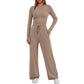 🔥LAATSTE DAG 50% KORTING👚2026 Dames casual kleding Set met loszittende broek en lange mouwen 💕