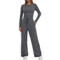 🔥LAATSTE DAG 50% KORTING👚2026 Dames casual kleding Set met loszittende broek en lange mouwen 💕
