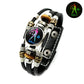 Glow-in-the-Dark-armband met 12 sterrenbeelden van leer voor mannen en vrouwen (6,9/8,1 inch