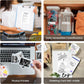 Top kerstcadeau 2026 🎅 XenGro Mini draagbare stickerprinter, mini thermische printer met 3 rollen papier, Bluetooth inktloze printpods, zakformaat labelmaker geschikt voor creatieve kinderen