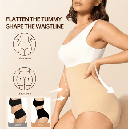 🔥 Koop 1, Krijg 1 Gratis ! ✨ Hoge Taille Vormend Onderbroek - Naadloos en Ademend, Zichtbare Figuurcorrectie 👙✨