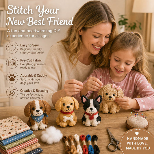 🎉【Aanbieding】💝DIY Viltset voor Pluche Figuurtjes | Voorgesneden Stukken | Complete Accessoireset | Stap-voor-Stap🧵✨