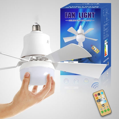 🔥ZOMERVERKOOP 49% UIT🔥 2-IN-1 PORTABLE CEILING FAN & LIGHT met afstandsbediening