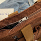 Vintage effen kleur schoudertas