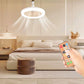 2-in-1 stille verstelbare ventilatorlamp met afstandsbediening voor de slaapkamer （Gratis verzending）