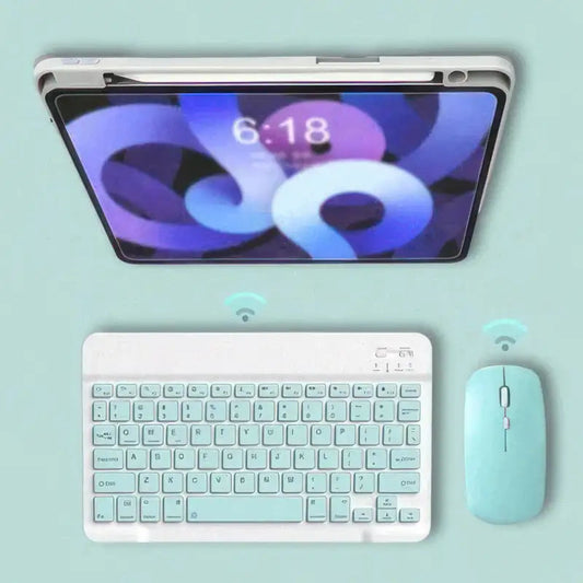 Draadloos Bluetooth Stil Toetsenbord + Muis Set