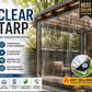 ❄️Summerfresh 50% OFF!🌧️Heavy-Duty 14 Mil Clear PVC Tarpaulin – Waterproof Outdoor Cover with Reinforced Eyelets