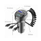 Snelladende Autolader met 3-in-1 Oplaadkabel