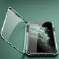 Magnetisch dubbelzijdig glas telefoonhoesje voor iPhone-serie