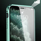 Magnetisch dubbelzijdig glas telefoonhoesje voor iPhone-serie