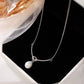 Premium Design Lichte Luxe Ketting met Parel Hanger