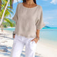 Zomer Loose Fit Katoenen Linnen Top