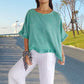 Zomer Loose Fit Katoenen Linnen Top