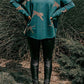 Casual top met lange mouwen in retro-stijl met tijger- en luipaardprint