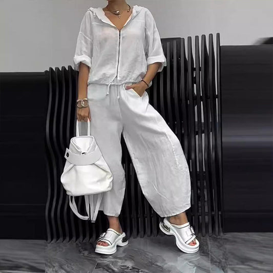🔥Casual top & broek 2-delige set voor dames⏳2025 Hot Sale 50% KORTING🔥