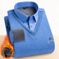 THERMISCHE FLEECE GEVOERDE DUBBELLAAGSE TRUI VOOR HEREN