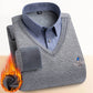 THERMISCHE FLEECE GEVOERDE DUBBELLAAGSE TRUI VOOR HEREN