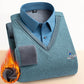 THERMISCHE FLEECE GEVOERDE DUBBELLAAGSE TRUI VOOR HEREN