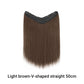 Clip-in U-vormige Hairextensions Haarstuk voor Vrouwen