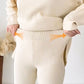 V-hals Casual Split Gebreide Tweedelige Set