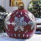 Buiten kerst PVC opblaasbare versierde bal