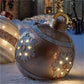 Buiten kerst PVC opblaasbare versierde bal