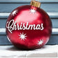 Buiten kerst PVC opblaasbare versierde bal