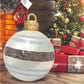 Buiten kerst PVC opblaasbare versierde bal